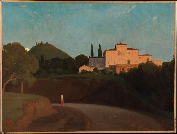 Artwork: View of the Villa Torlonia, Frascati, at Dusk by Paul Flandrin