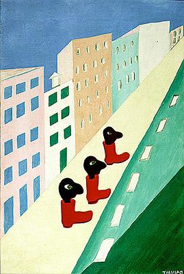 Artwork: Cidade (A Rua) by Tarsila do Amaral