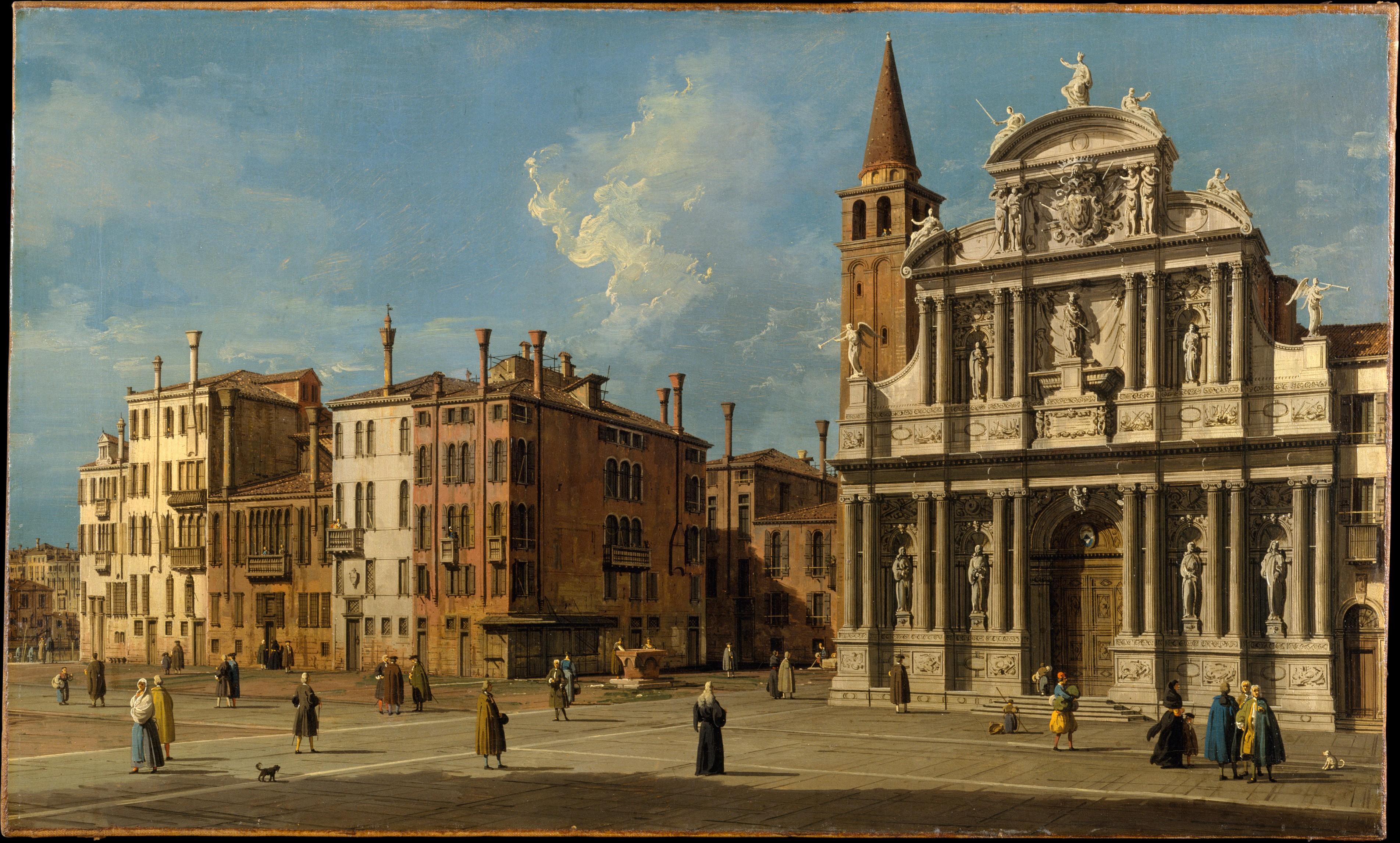 Artwork: Campo Santa Maria Zobenigo, Venice  by Canaletto