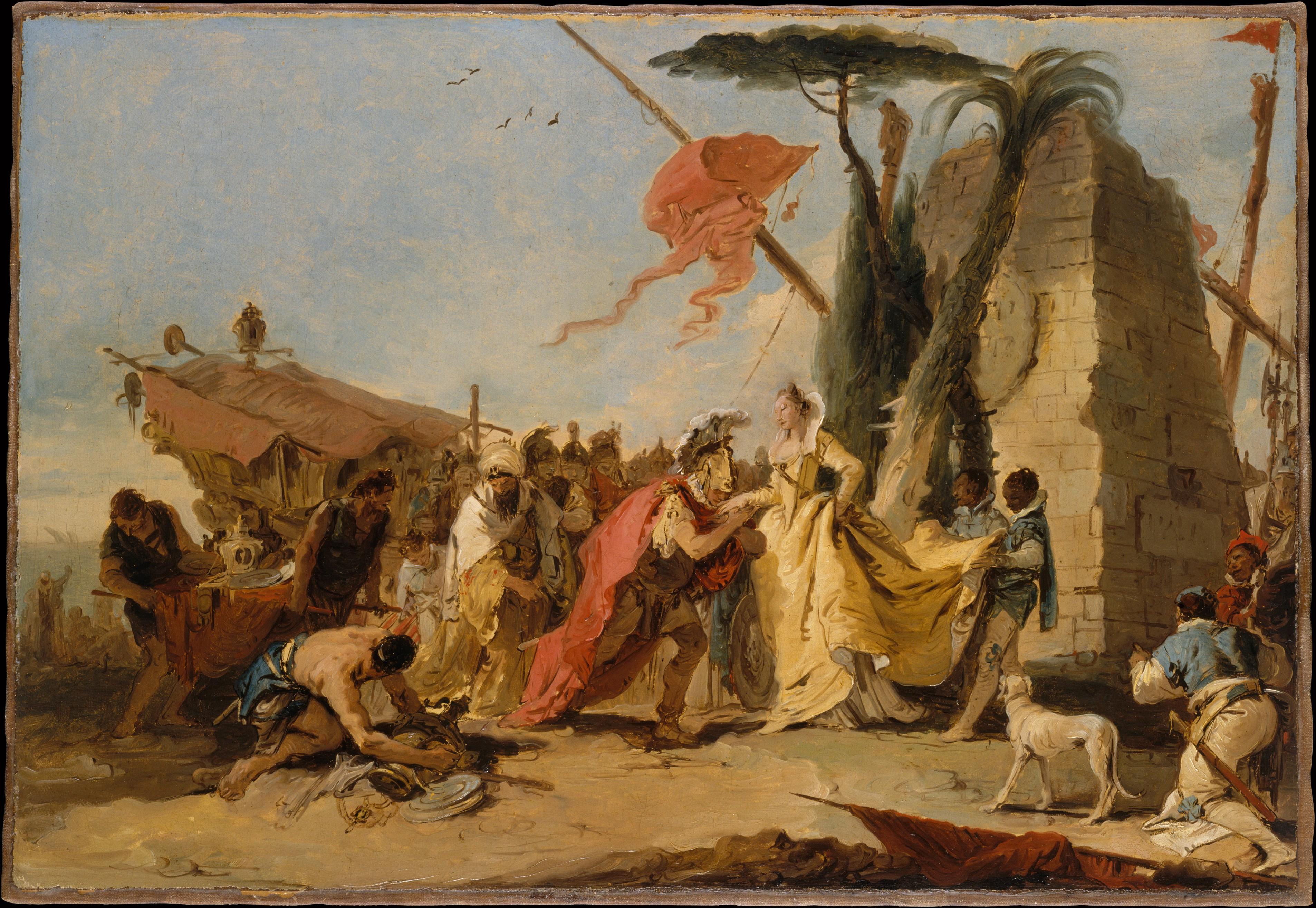 Artwork: The Meeting of Anthony and Cleopatra by Giovanni Battista Tiepolo