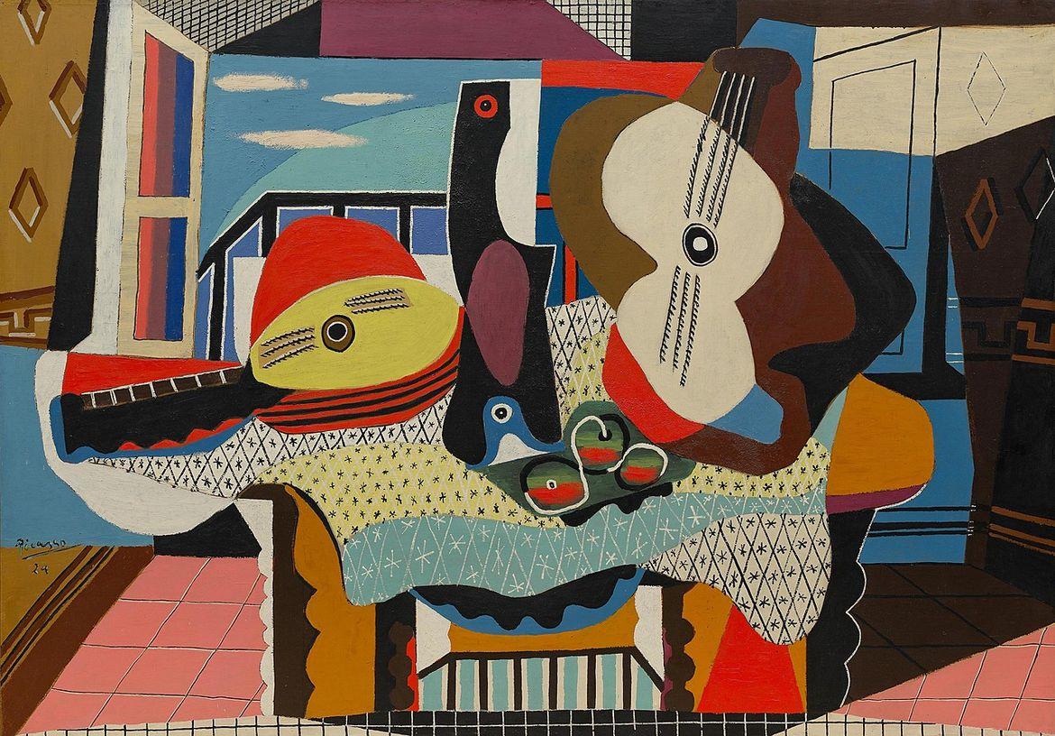 Artwork: Mandolin and Guitar by Pablo Picasso