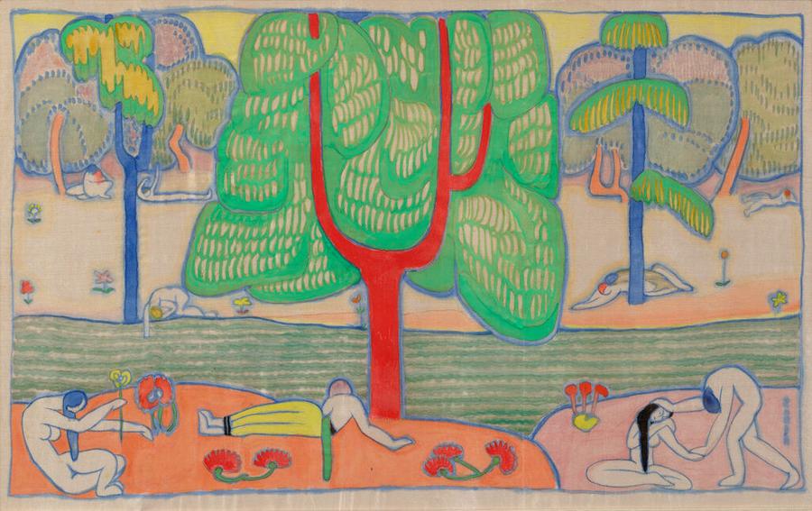 Artwork: Landscape with Figures by Marguerite Zorach