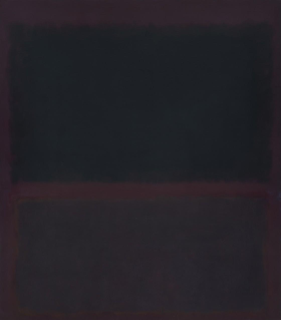 Artwork: Black on Dark Sienna on Purple by Mark Rothko