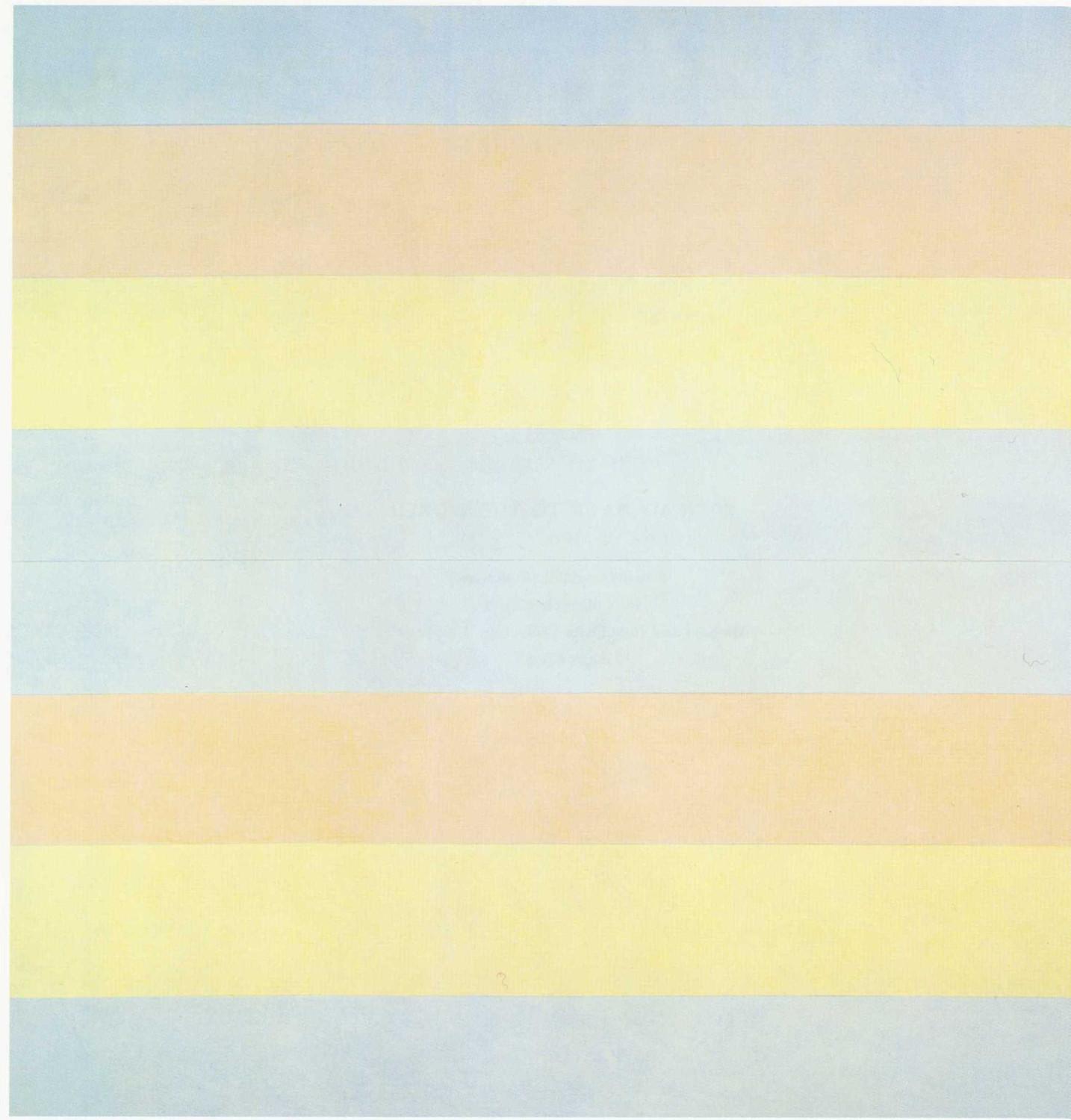 Artwork: With My Back to the World by Agnes Martin