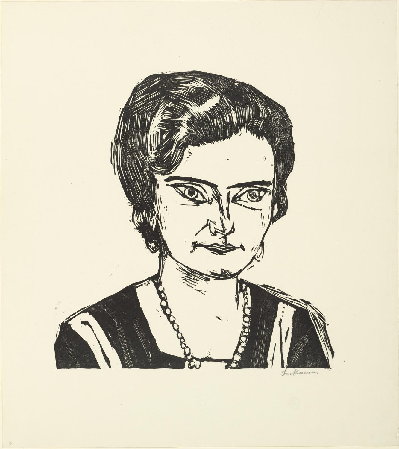 Artwork: Portrait of Frau H.M. (Naila) by Max Beckmann